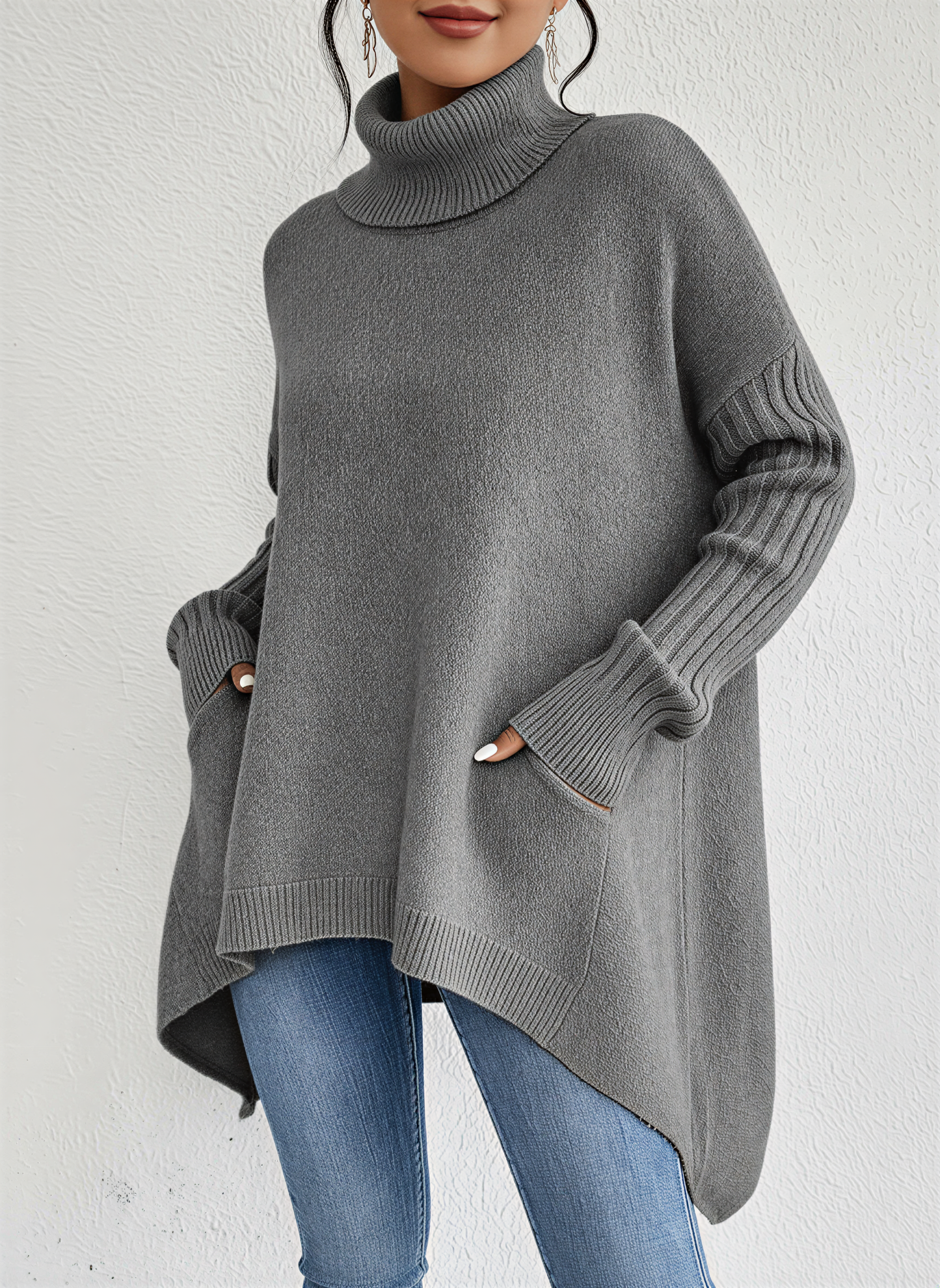 Kristin | Oversize Turtleneck Jumper for Women
